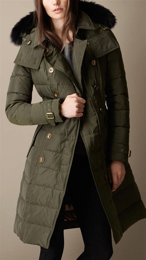 burberry green coat womens|Burberry winter coat woman.